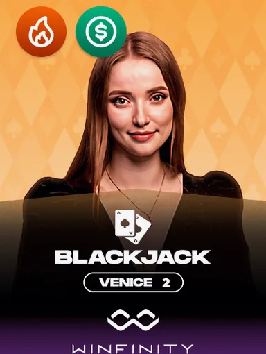 Venice Blackjack 2 live table by Winfinity — Crown Zoome